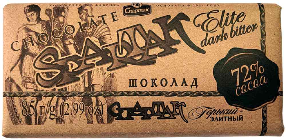 

Шоколад горький Спартак