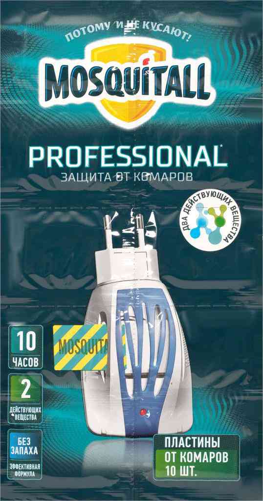 

Пластины от комаров Mosquitall