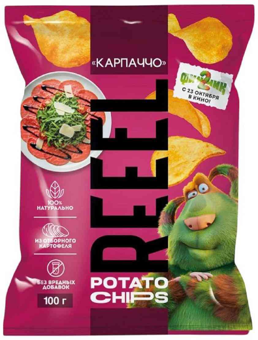 Чипсы картофельные Reeel Карпаччо