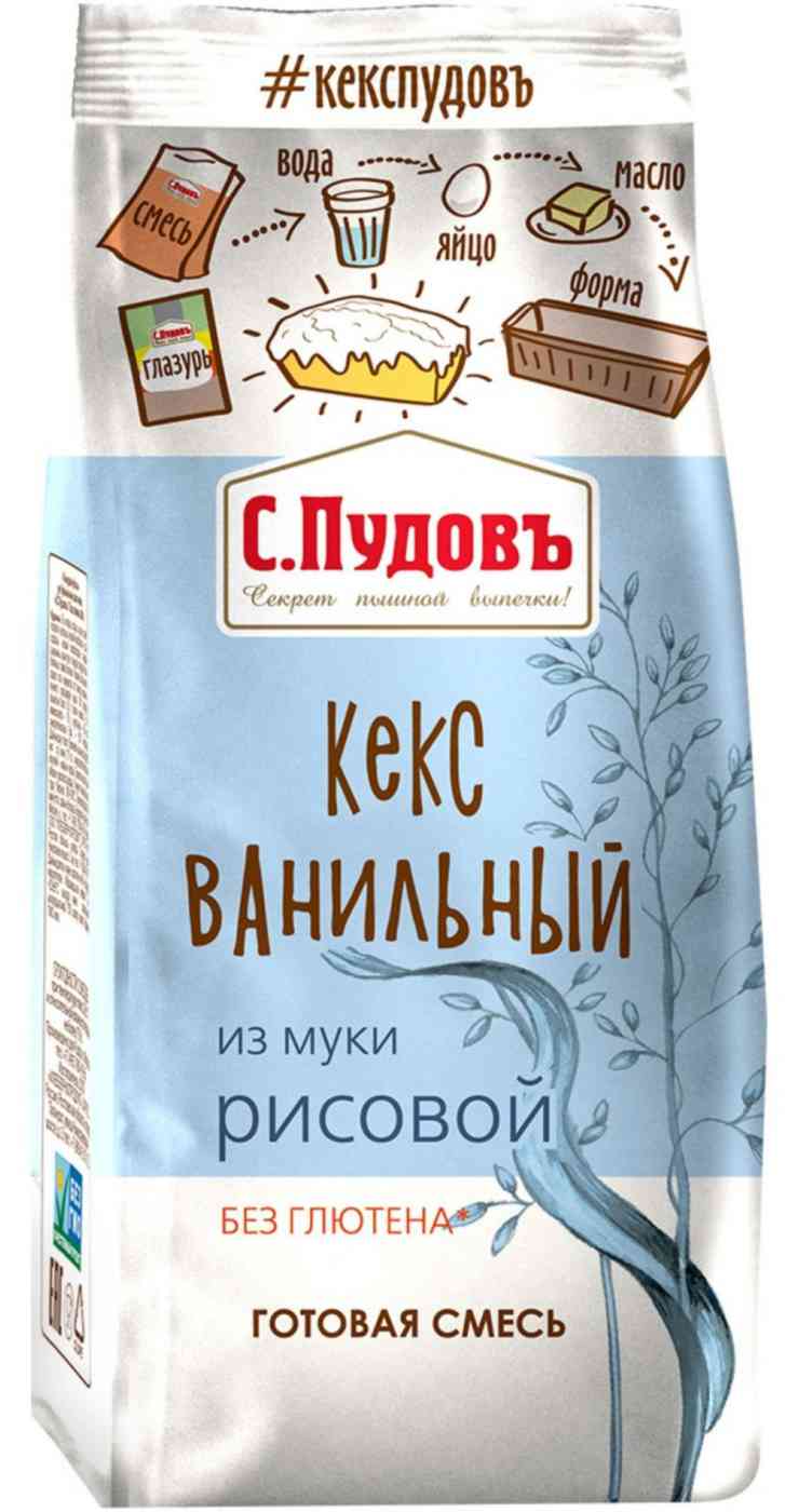 

Смесь для выпечки из рисовой муки С. Пудовъ