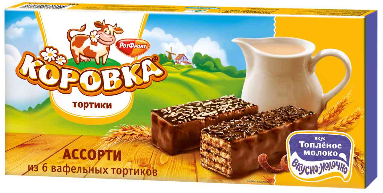 Вафельный торт Коровка