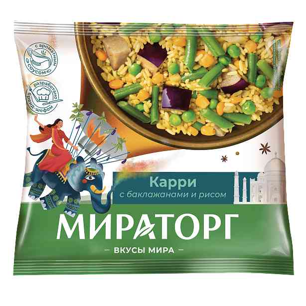 Карри с баклажаном и рисом Мираторг 349₽