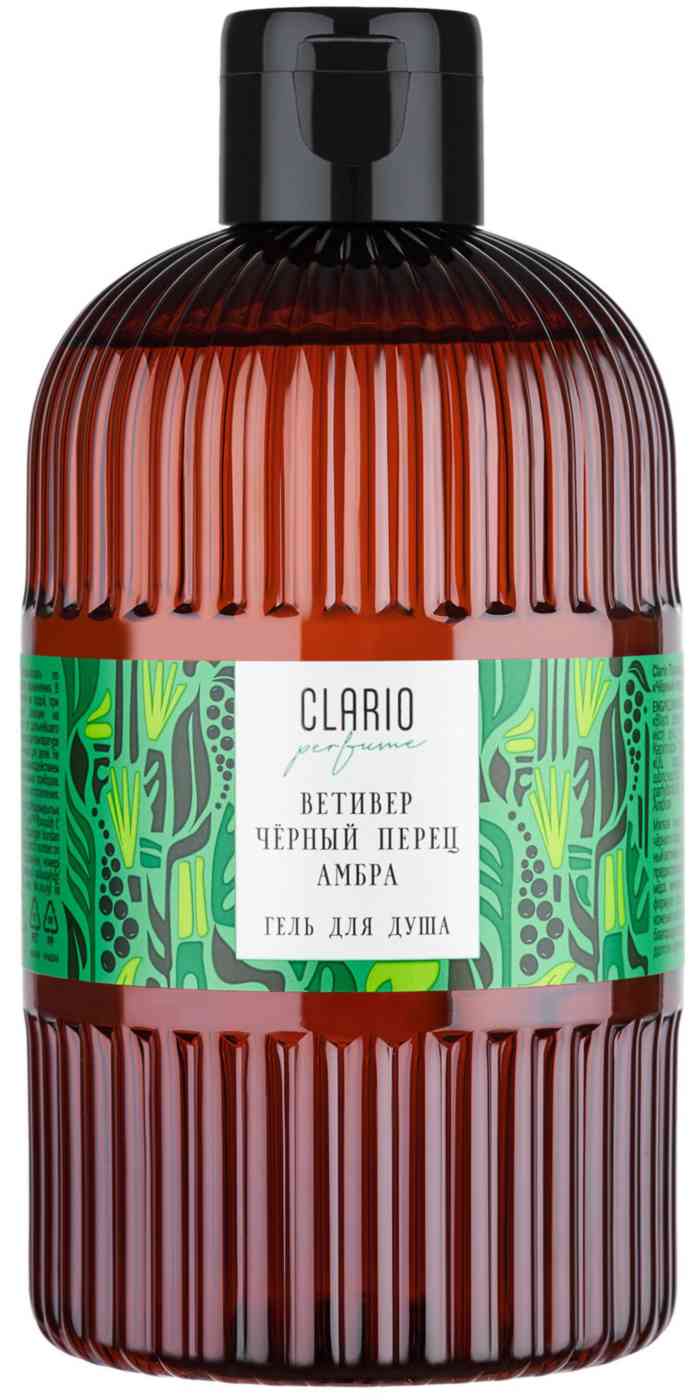 

Гель для душа Clario черный перец-ветивер-амбра