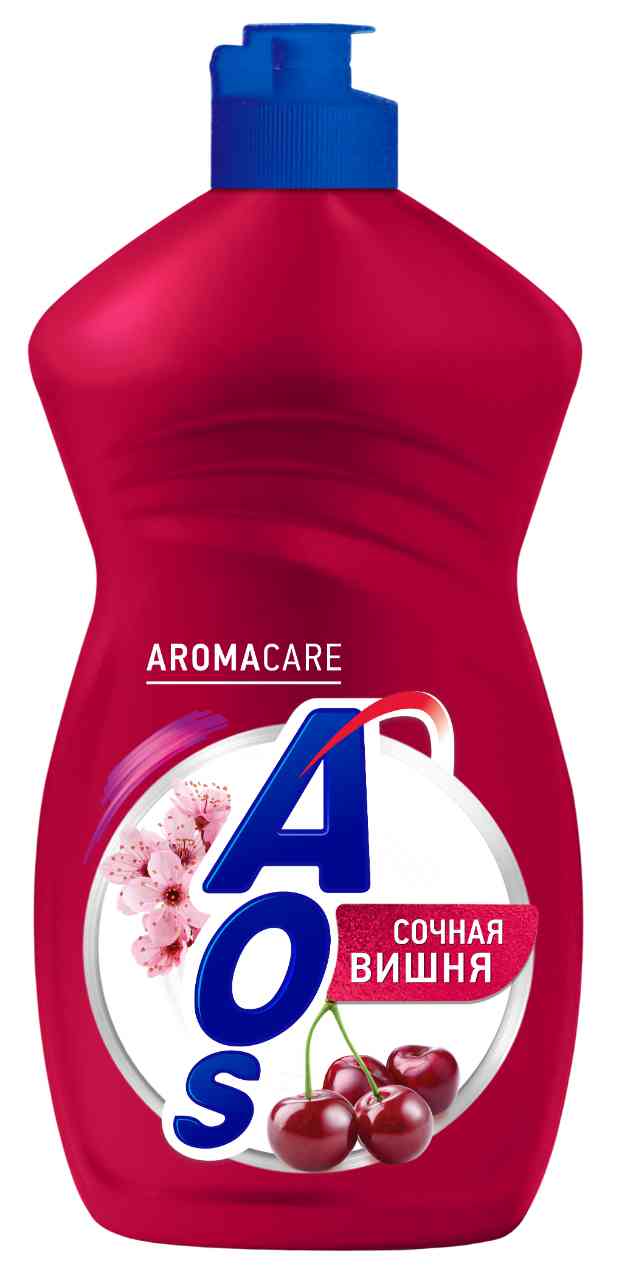 

Средство для мытья посуды AOS Aromacare сочная вишня