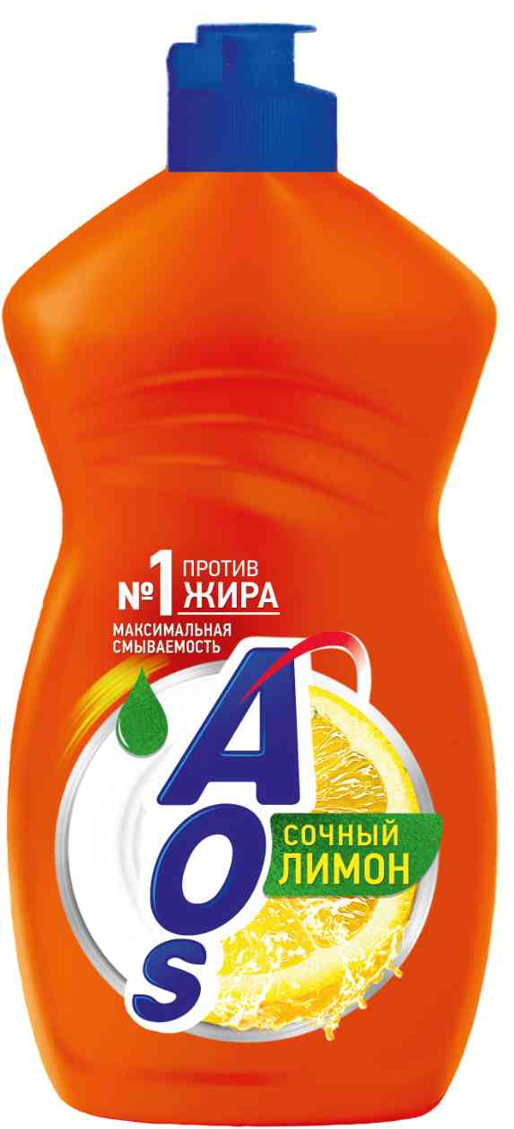 

Средство для мытья посуды AOS сочный лимон