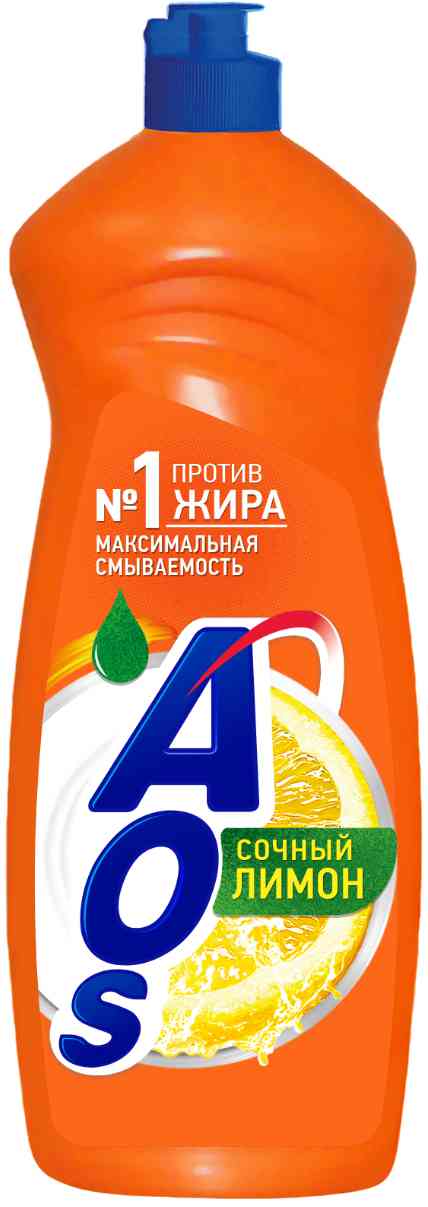 

Средство для мытья посуды AOS сочный лимон
