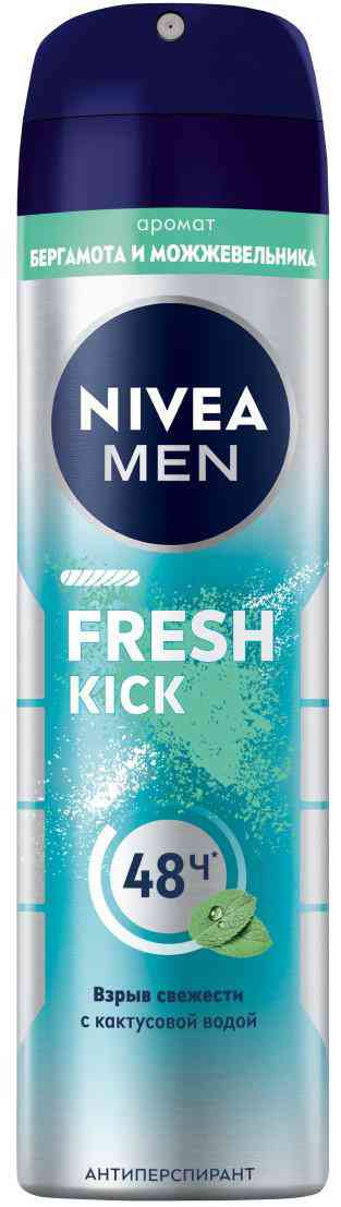 

Дезодорант-антиперспирант спрей NIVEA MEN Fresh Kick эффект свежести