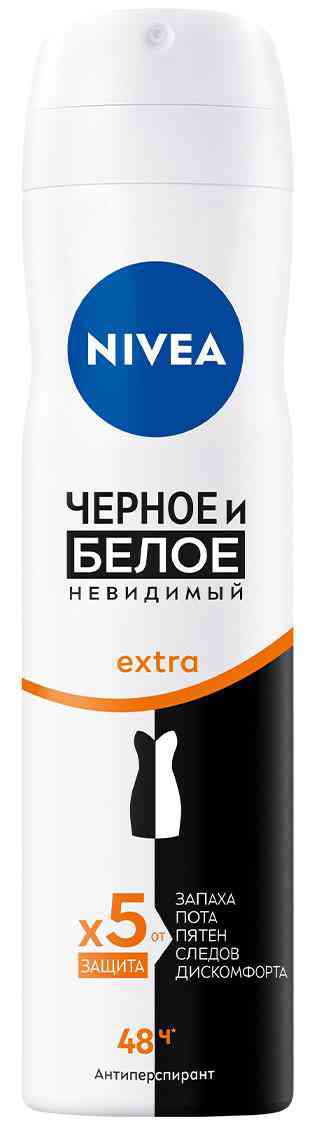 

Антиперспирант спрей NIVEA Черное и белое Невидимый Extra