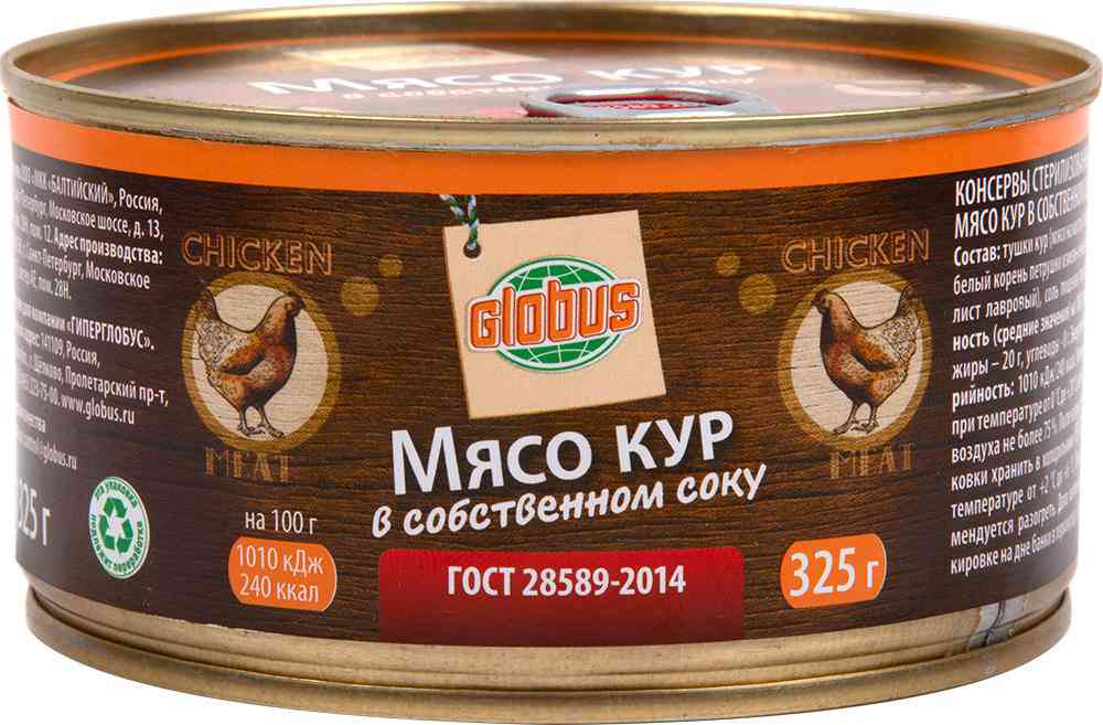 

Мясо кур Глобус