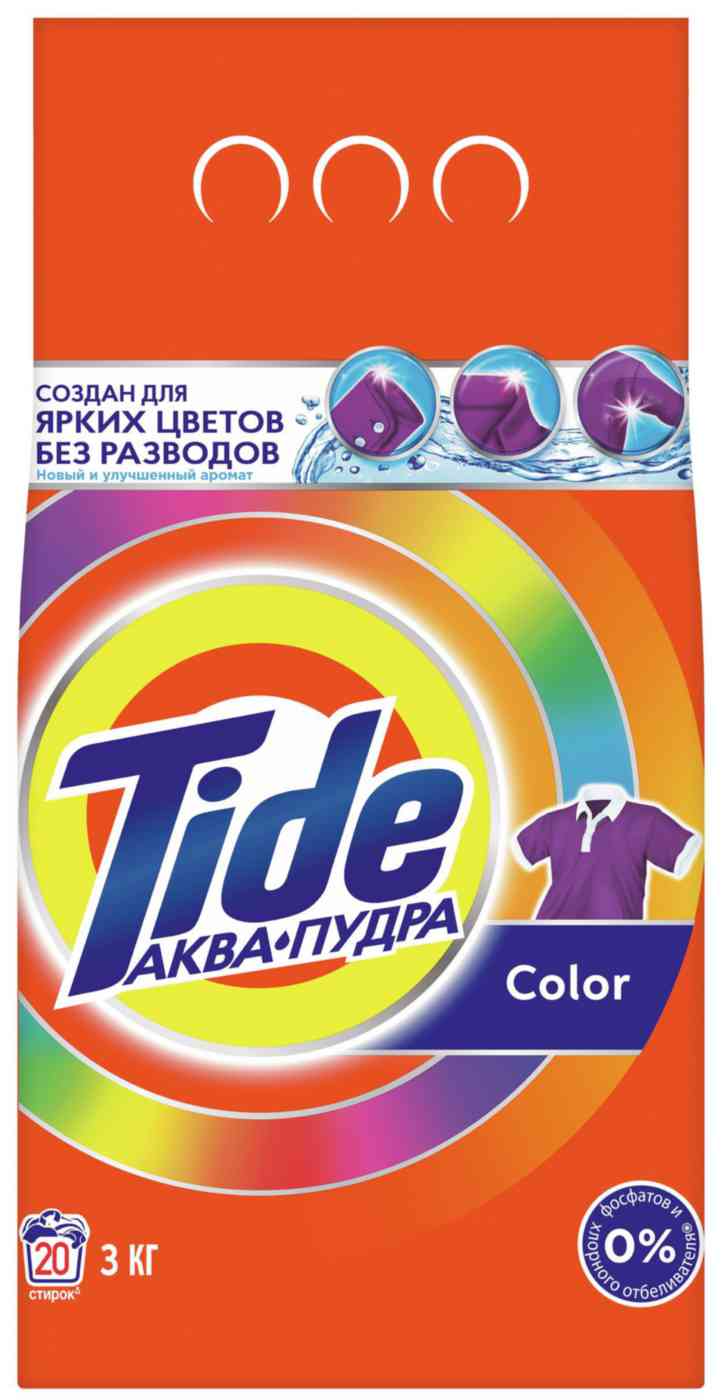 

Стиральный порошок для цветного белья Tide Аква-пудра Color