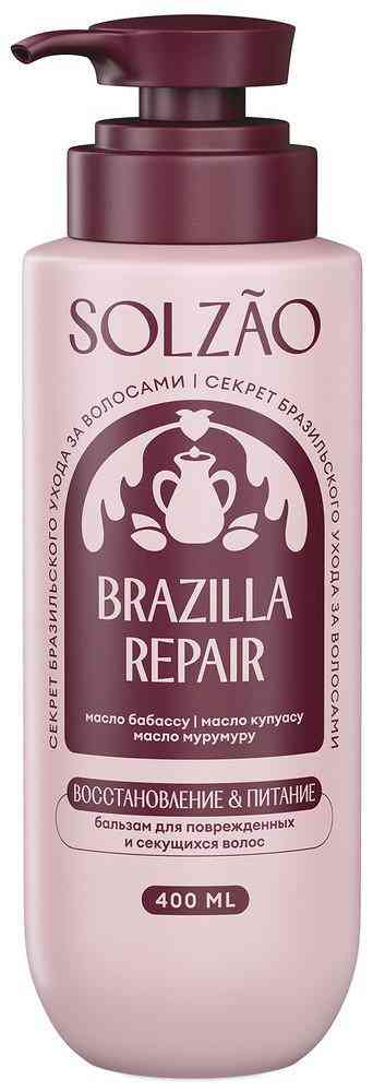 

Бальзам для поврежденных и секущихся волос Solzao Brazilla Repair восстановление и питание