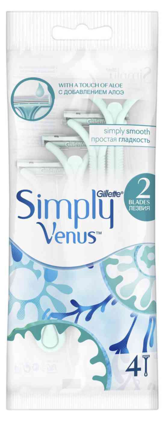 

Бритва одноразовая Gillette Simply Venus 2 лезвия