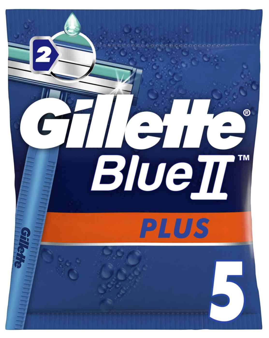 

Бритвенный станок одноразовый Gillette Blue II Plus