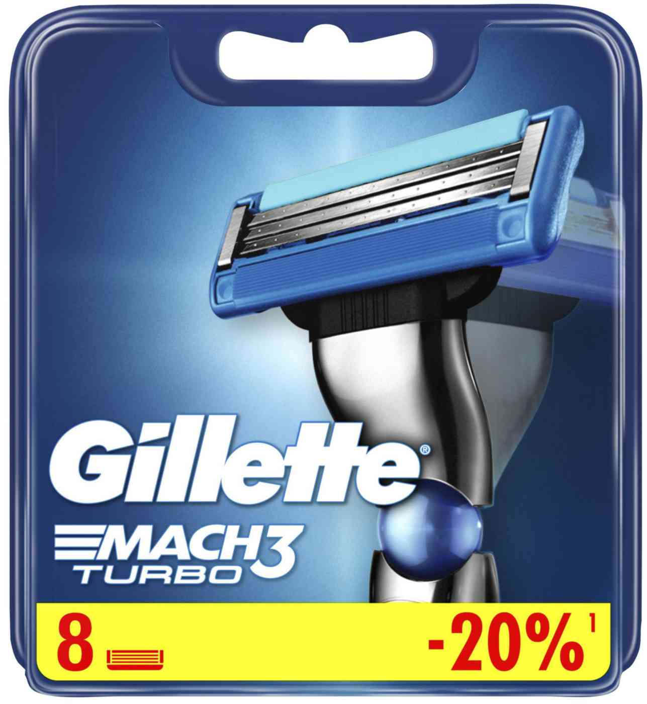 

Сменные кассеты для бритвы Gillette Mach3 Turbo