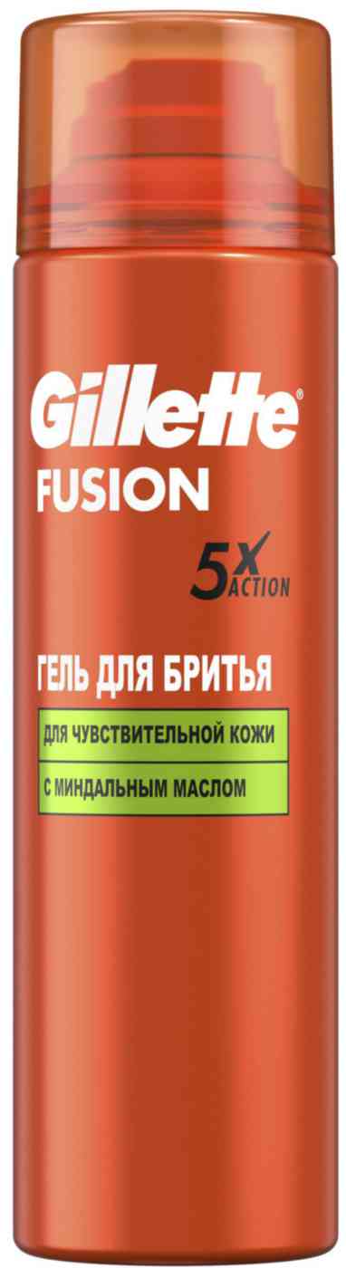 

Гель для бритья для чувствительной кожи Gillette Fusion5 с миндальным маслом