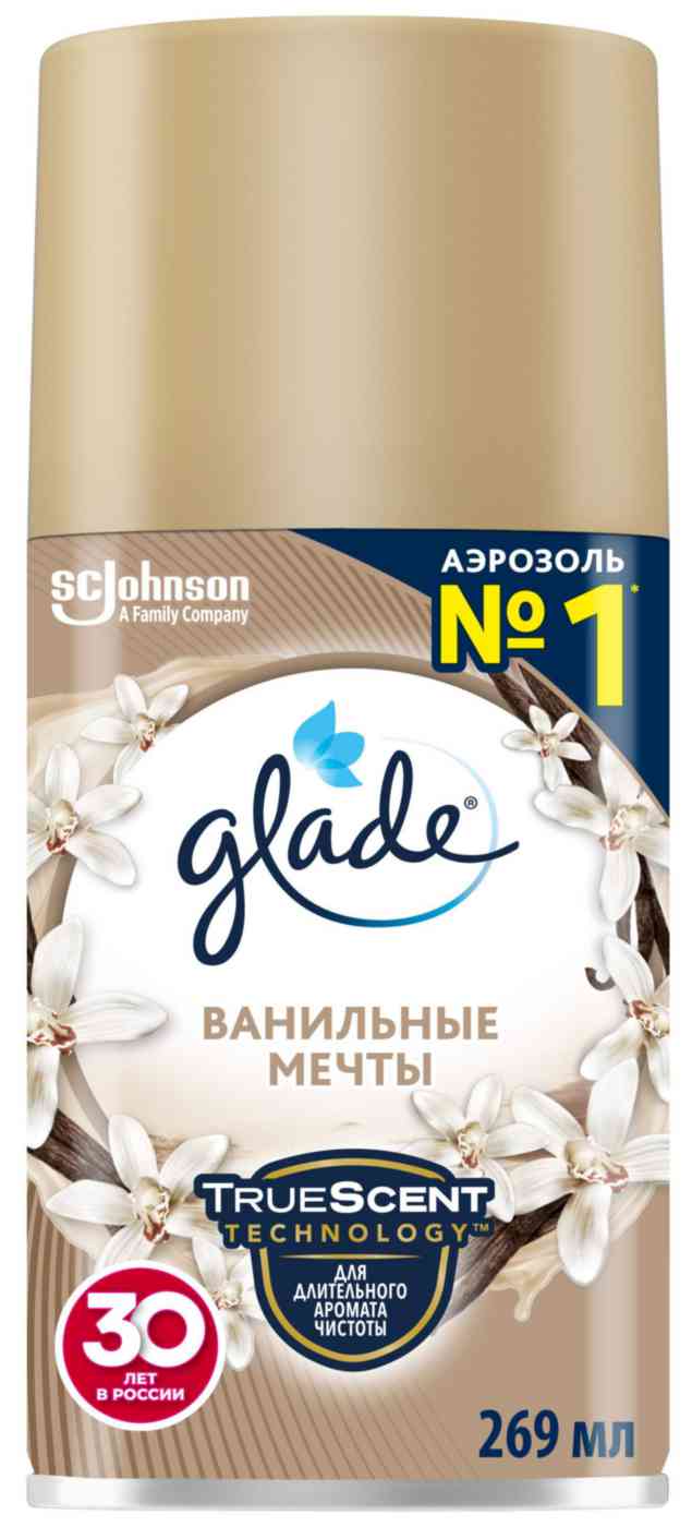 

Освежитель воздуха Glade Ванильные мечты сменный баллон