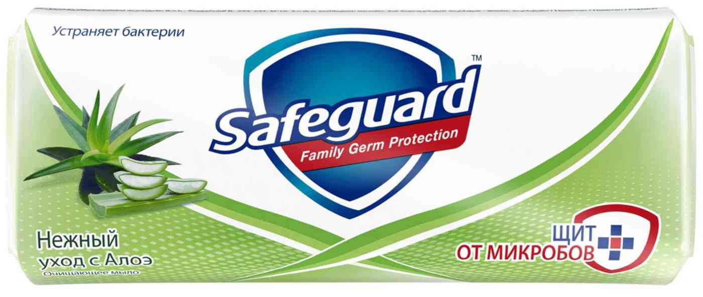 

Мыло Safeguard Нежный уход с алоэ с антибактериальным эффектом