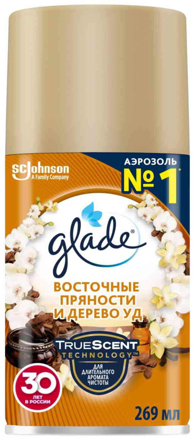 

Освежитель воздуха Glade Восточные пряности и дерево уд сменный баллон