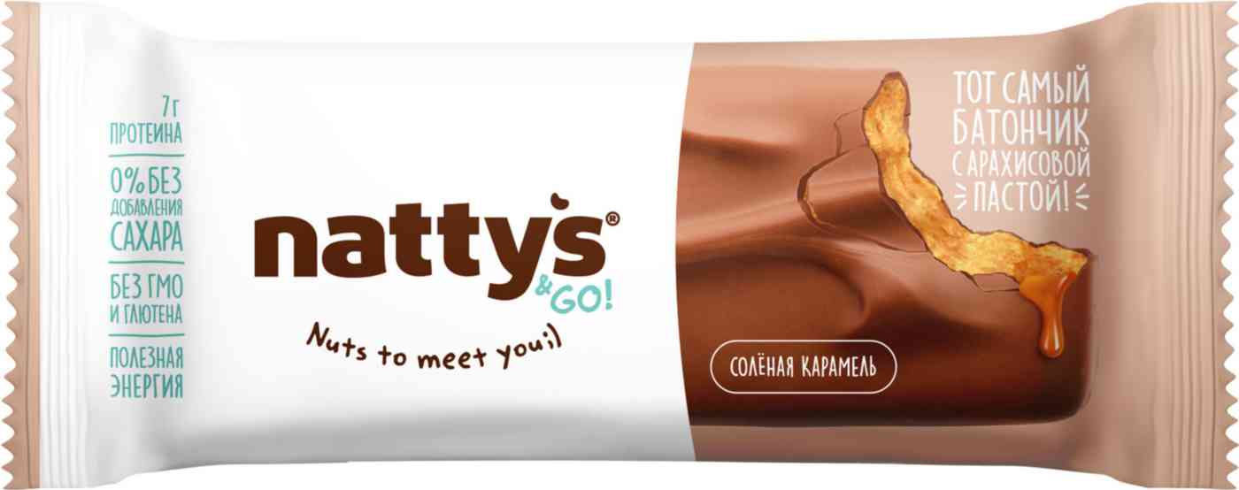 

Батончик протеиновый Nattys&Go!