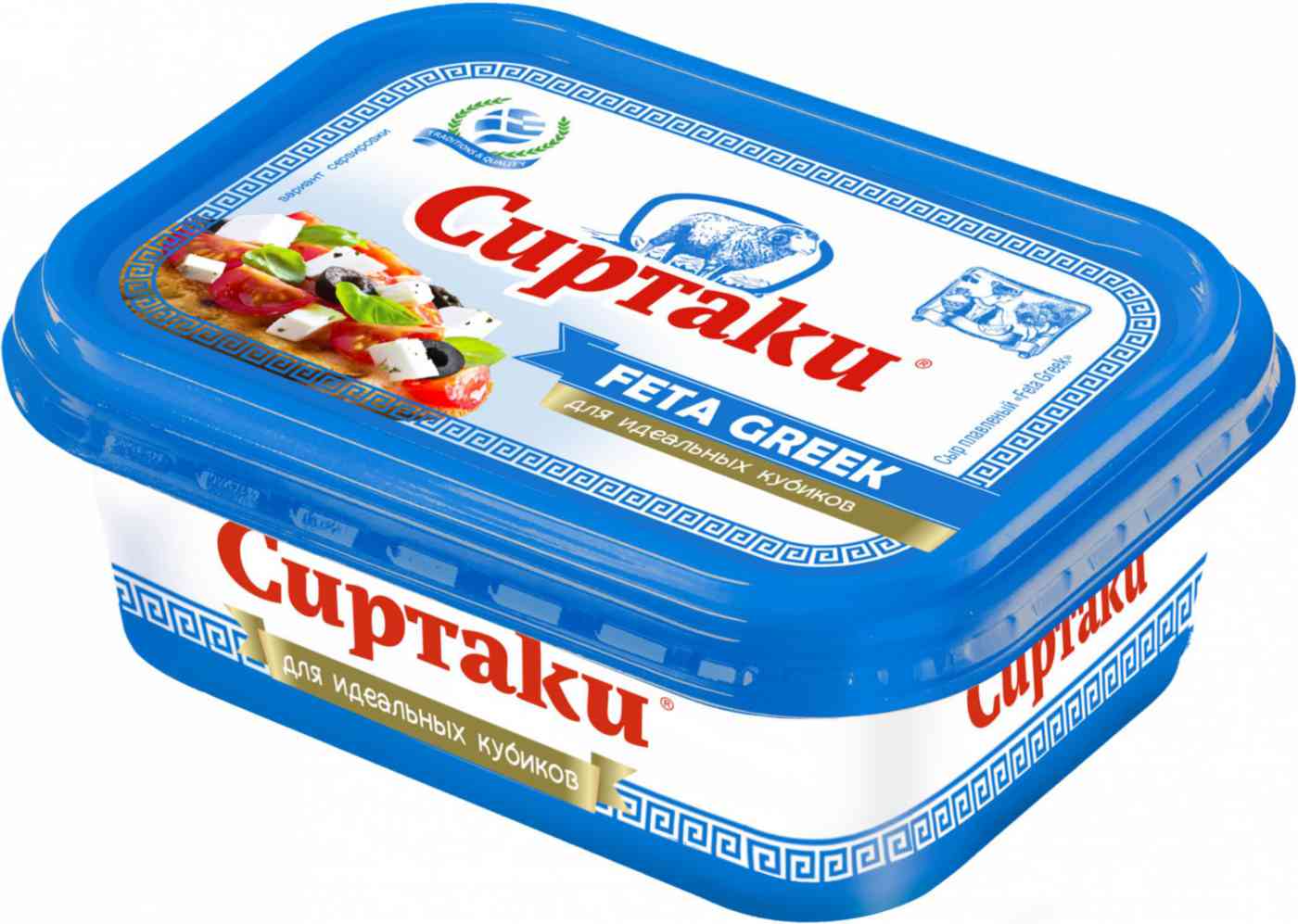 Сыр плавленый Сиртаки Feta Greek с овечьим сыром 45%