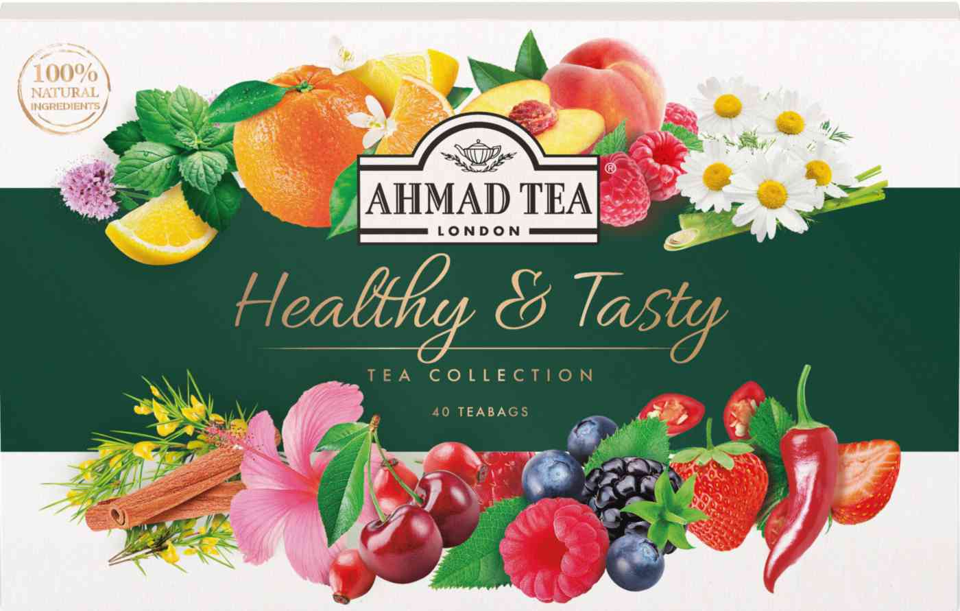 Набор чая Ahmad Tea Healthy Tasty 40 пакетиков 510₽