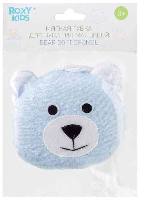 Губка для купания малышей Roxy Kids Мишка с рождения