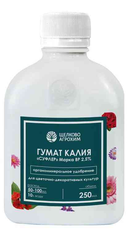 

Удобрение органоминеральное Щелково Агрохим Гумат калия для цветов