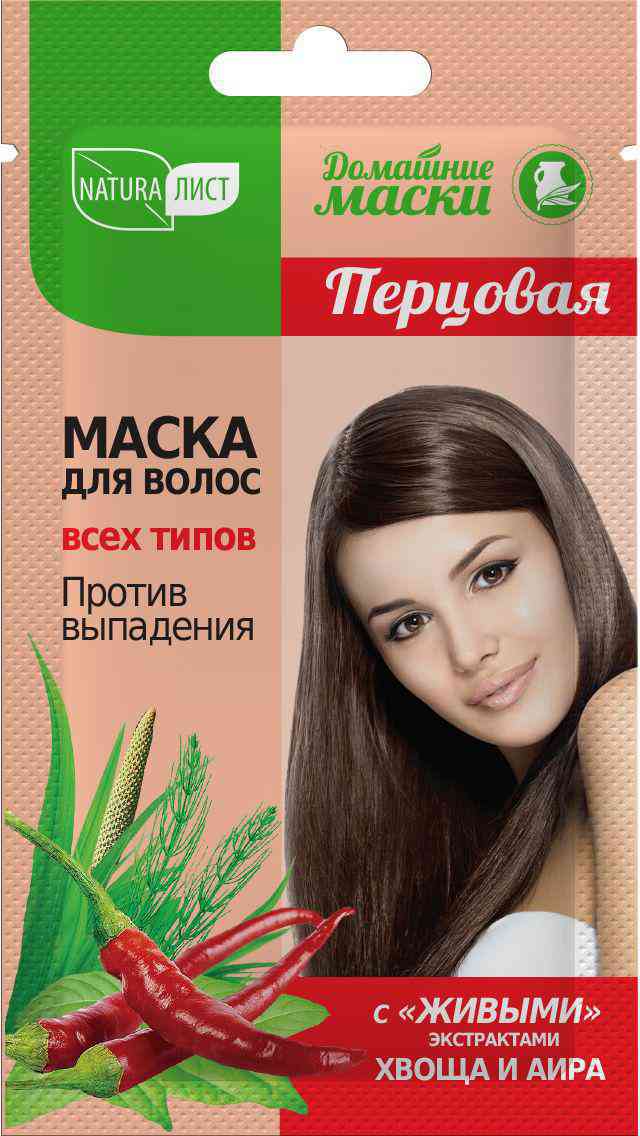 Маска для волос перцовая Natura Лист