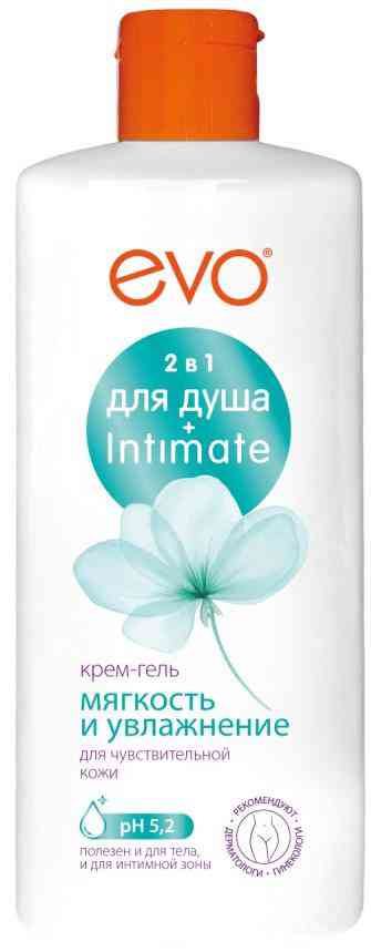 Крем-гель для душа и интимной гигиены 2в1 Evo мягкость и увлажнение 312₽