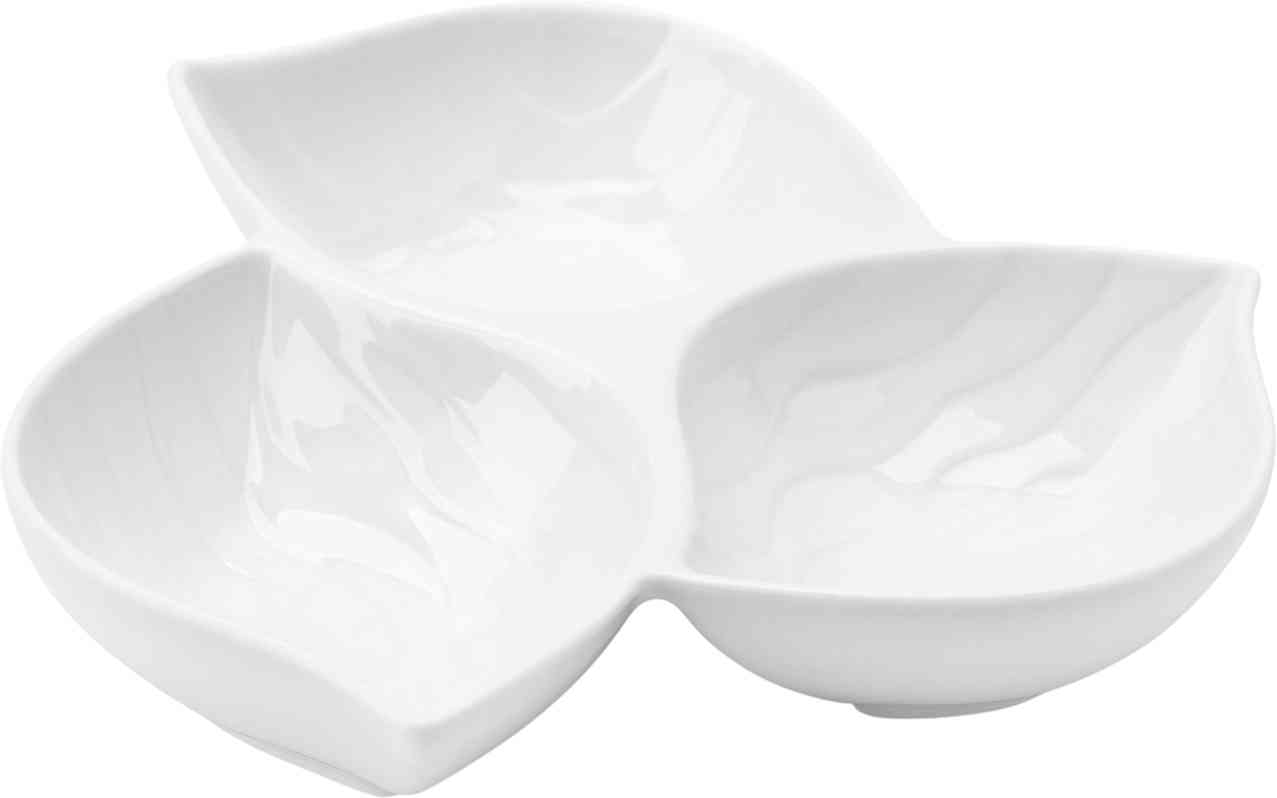 

Менажница фарфоровая 3 секции