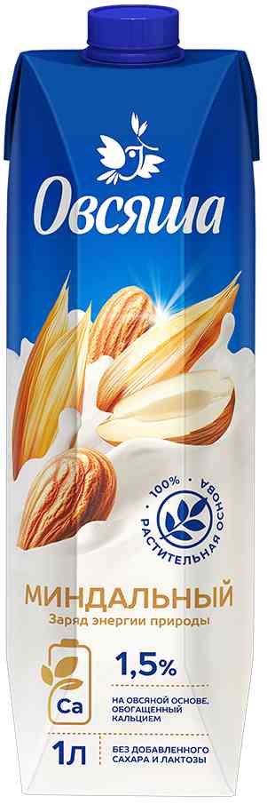 Напиток овсяно-миндальный Овсяша 15 125₽