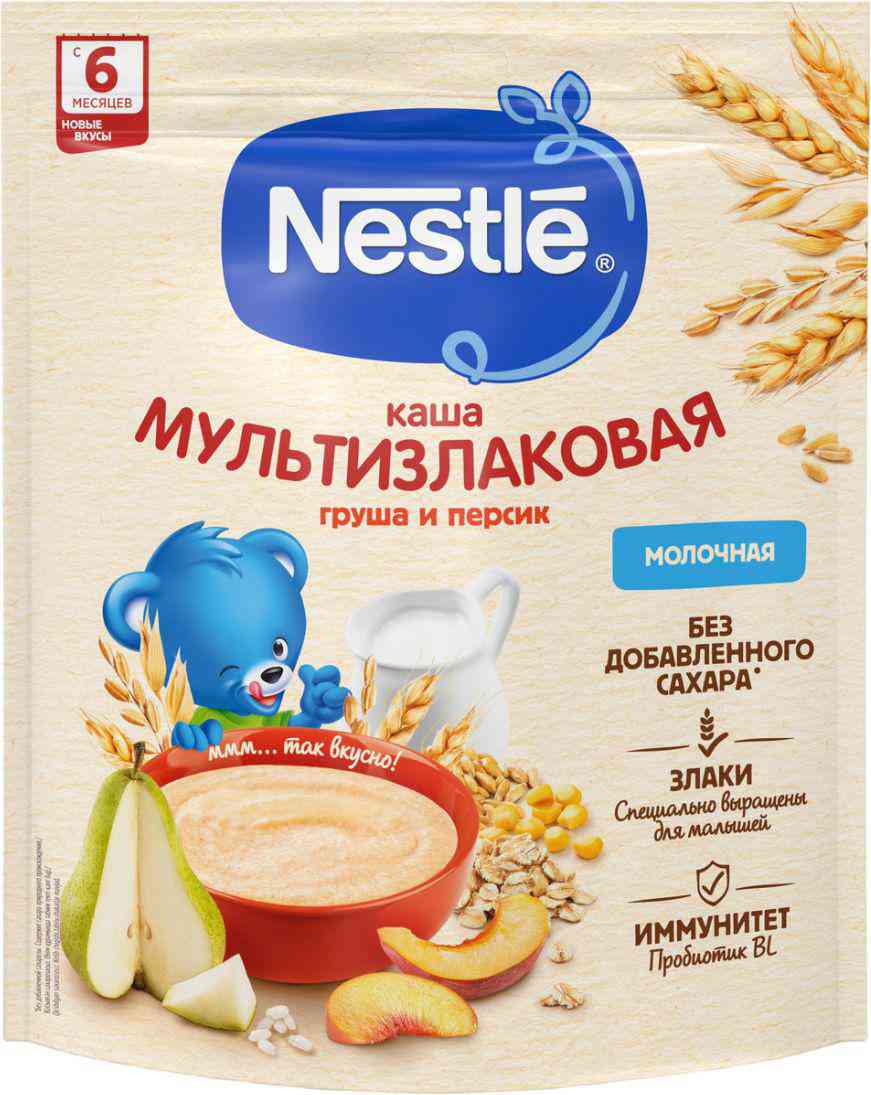 Детская каша молочная мультизлаковая Nestle