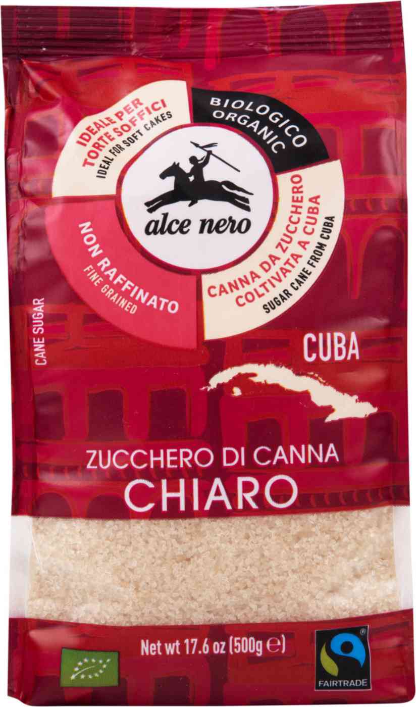 

Сахар тростниковый светлый Alce nero