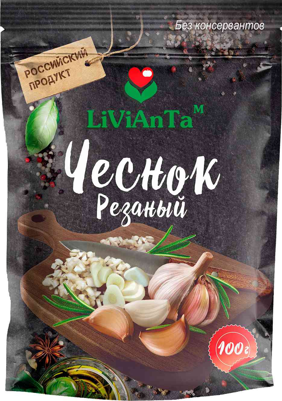 Чеснок резаный LiViAnTa