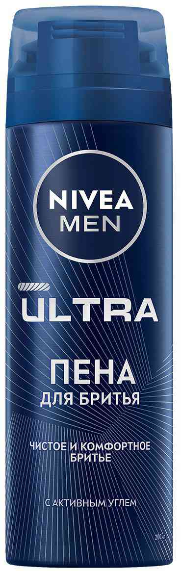 

Пена для бритья NIVEA MEN Ultra с активным углем