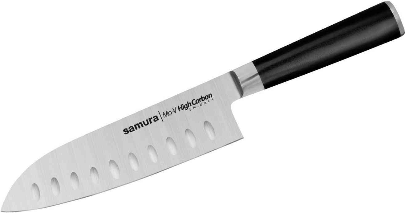 

Нож кухонный Samura Mo-V Сантоку с композитной рукоятью