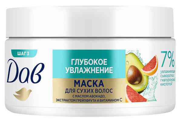 

Маска для сухих волос Дав глубокое увлажнение