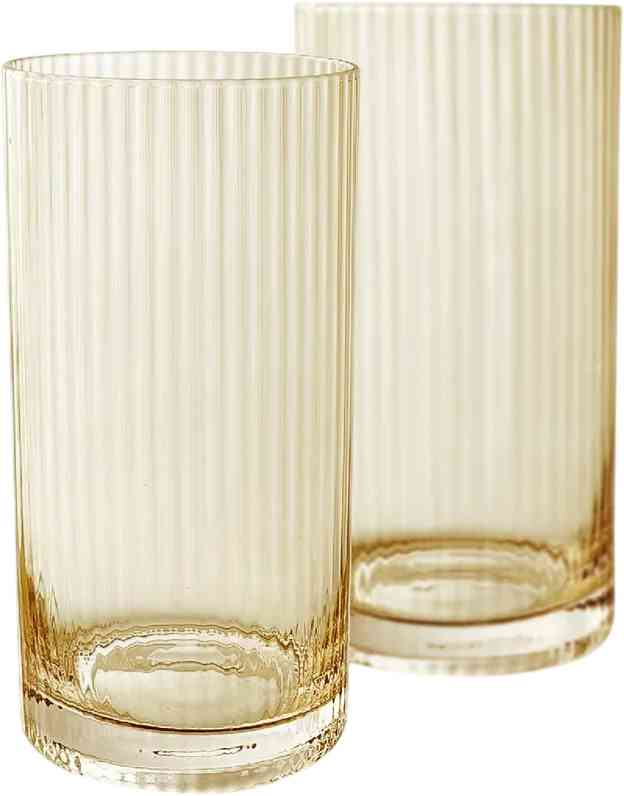 

Стаканы стеклянные Amare, 510мл, цвет золотистый