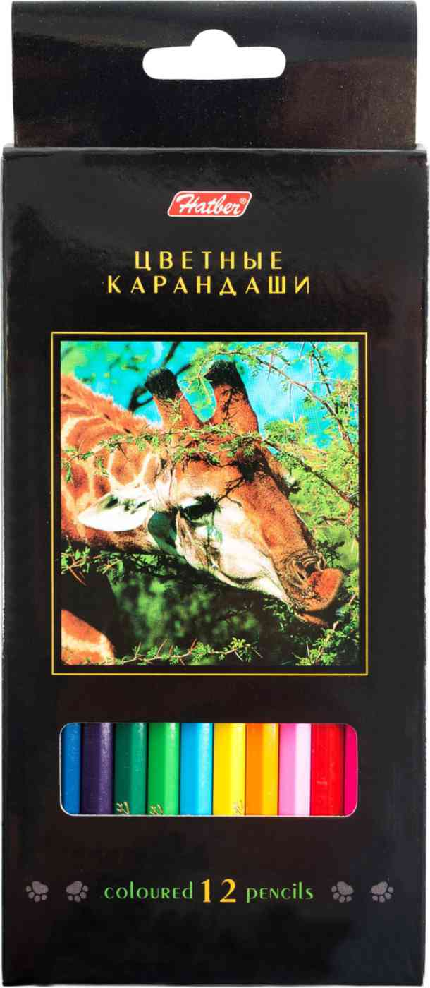 

Карандаши цветные трёхгранные Hatber