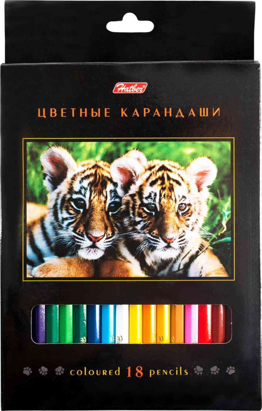

Карандаши цветные трёхгранные Hatber