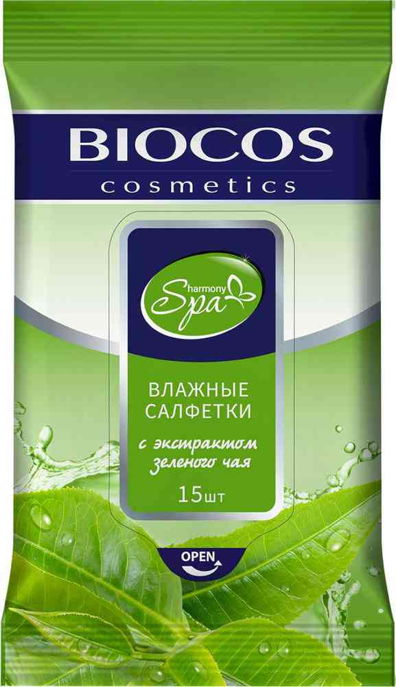 Влажные салфетки очищающие Biocos