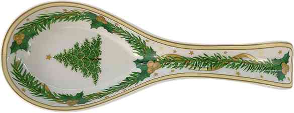 Подставка под ложку новогодняя цвет белый зеленый золотой 343₽