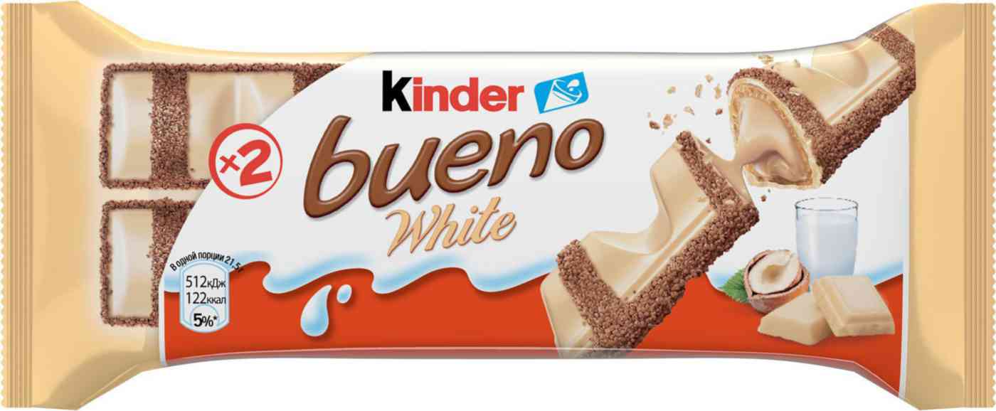 Вафли в белом шоколаде Kinder