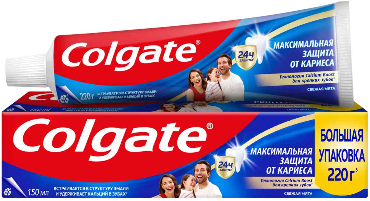

Зубная паста Colgate Максимальная защита от кариеса свежая мята