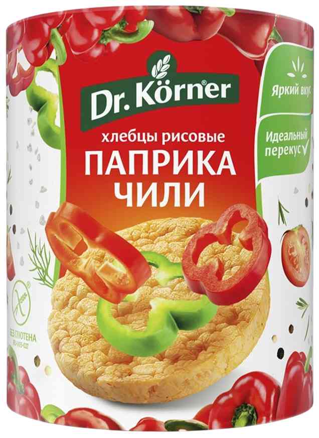 Хлебцы рисовые Dr. Körner паприка-чили