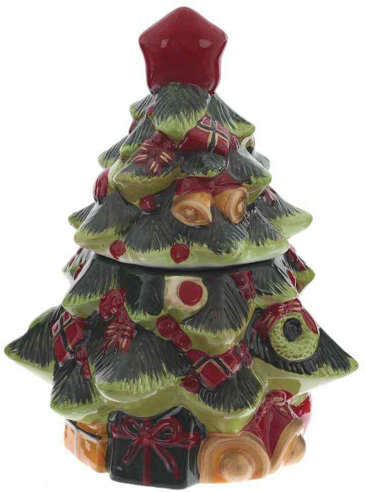 

Конфетница керамическая Елка, цвет зеленый