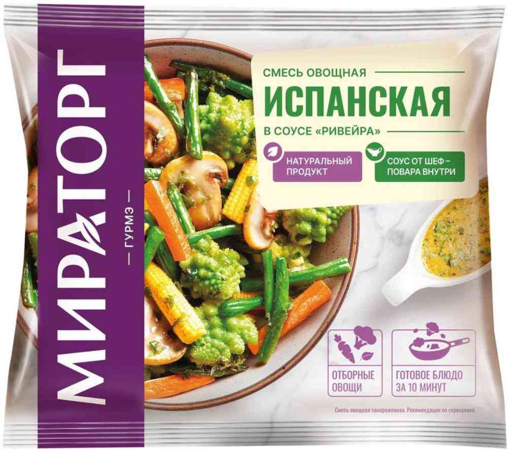 

Смесь овощная Мираторг Испанская в соусе Ривейра