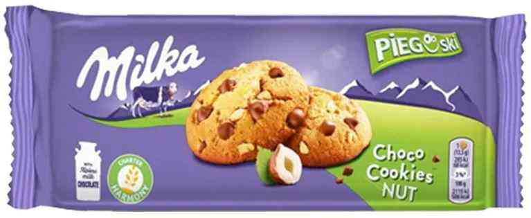 Печенье Milka с шоколадом и фундуком