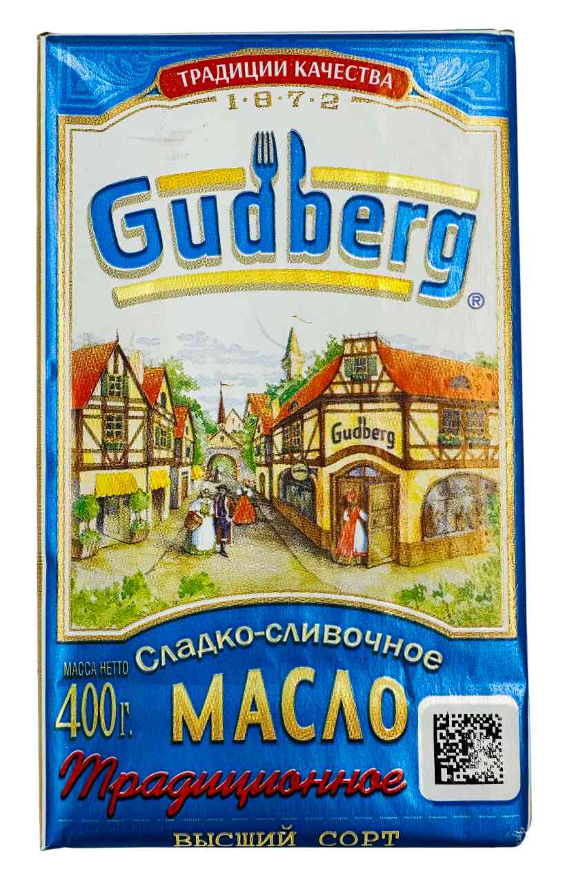 Масло сладко-сливочное Gudberg Традиционное 82,5%