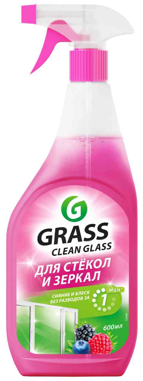 

Чистящий спрей для стекол и зеркал Grass